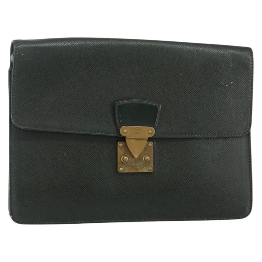 LOUIS VUITTON Taiga Pochette Kourad Clutch Bag Epicea M30194 LV Auth th6361